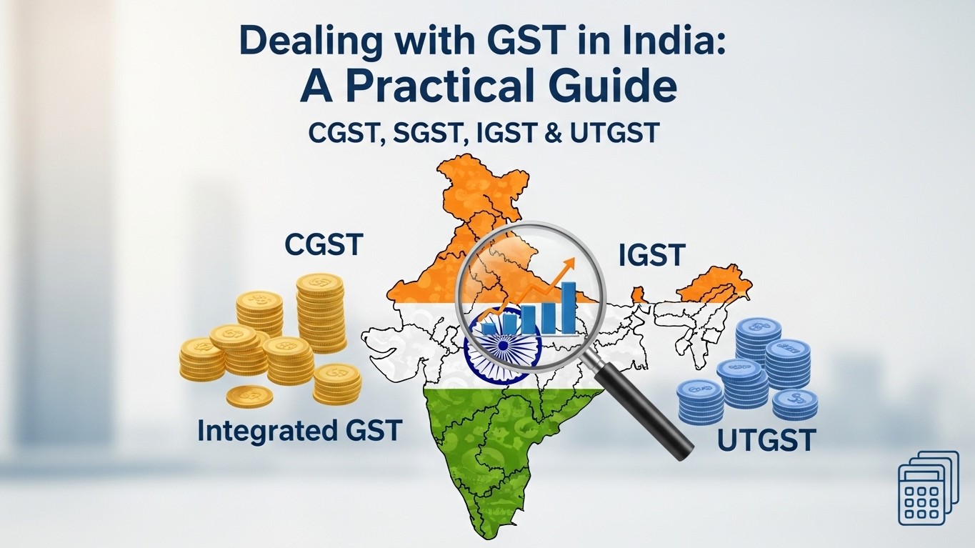 Dealing with GST in India: A Practical Guide to CGST, SGST, IGST & UTGST