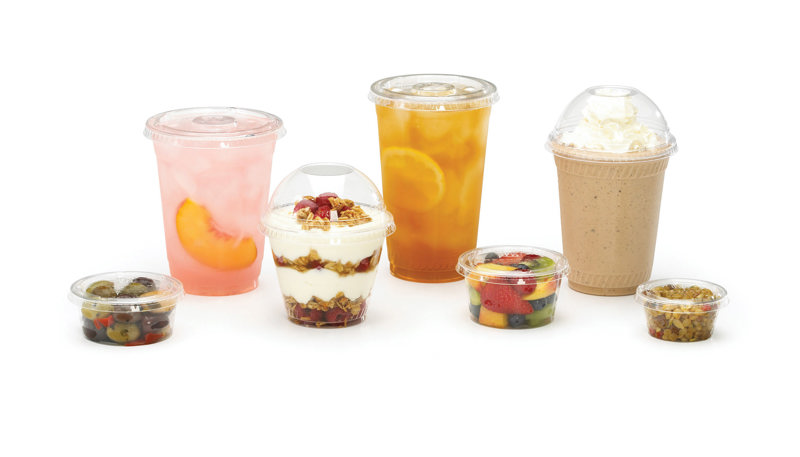 LGC16/24 Fabri-Kal Greenware Clear Cup Lid, X-Slot For GC16S & GC24 10 / 100 cs — view 3