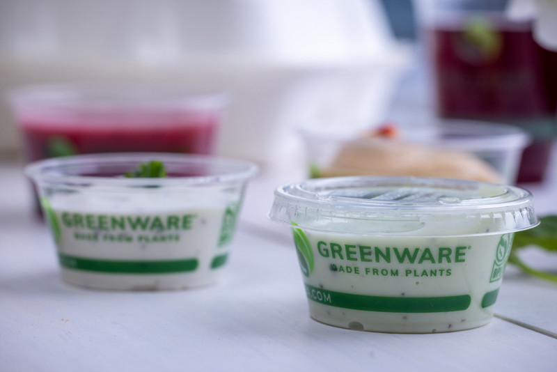 FG Greenware 2oz Portion Cup Lids GXL250PC — view 3