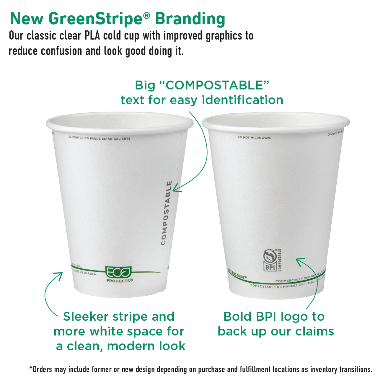 GreenStripe Renewable & Compostable Hot Cups - 10 oz. — view 2
