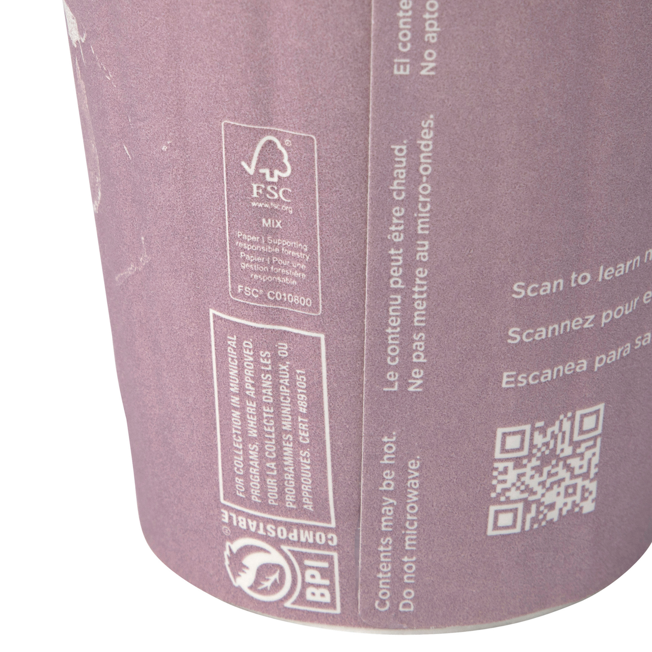 World Art Renewable & Compostable Insulated Hot Cups - 16oz. — view 5