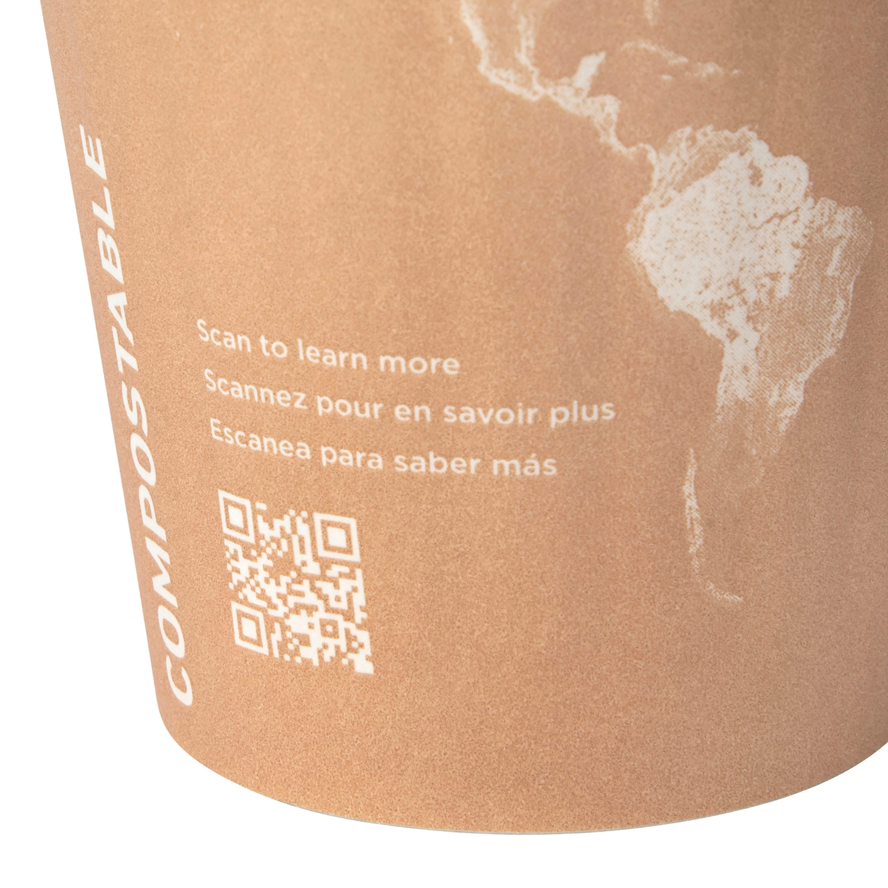 World Art Renewable & Compostable Insulated Hot Cups -8oz. — view 4