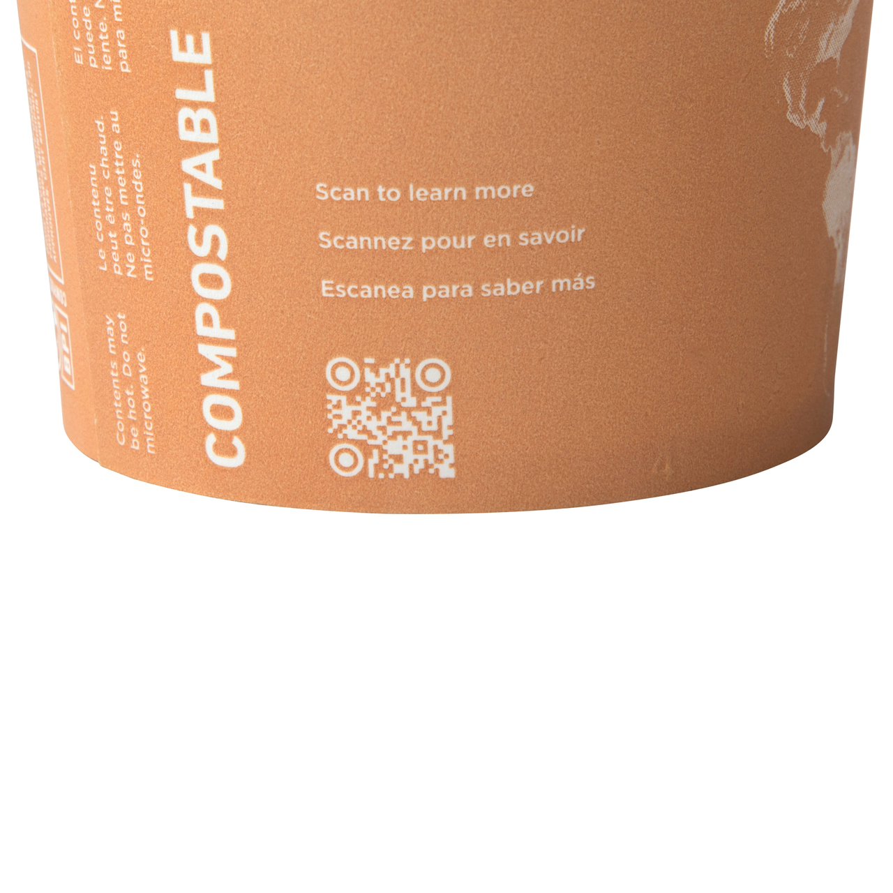 World Art Renewable & Compostable Food Container - 8oz. — view 3