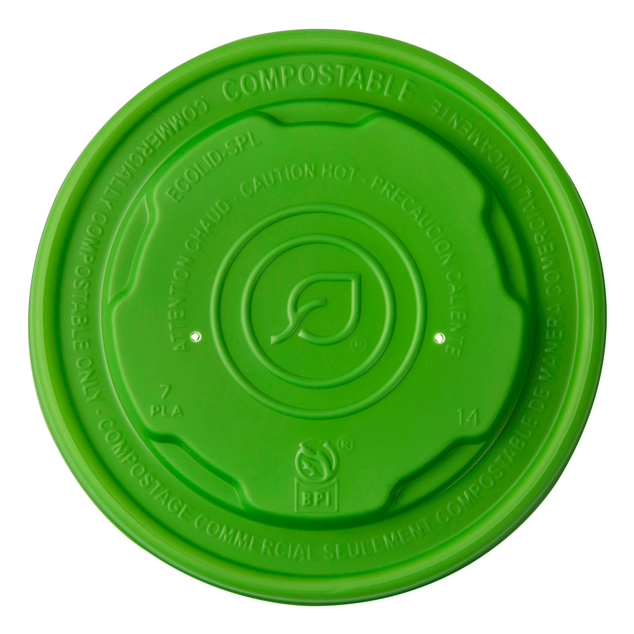 Cont Lids Ecolid Renewable & Comp Food 12-32 Oz Grn — view 2