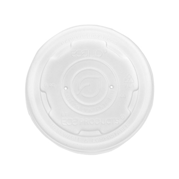 EcoLid Renewable & Compostable Food Container Lids, Fits 8oz and 10oz sizes