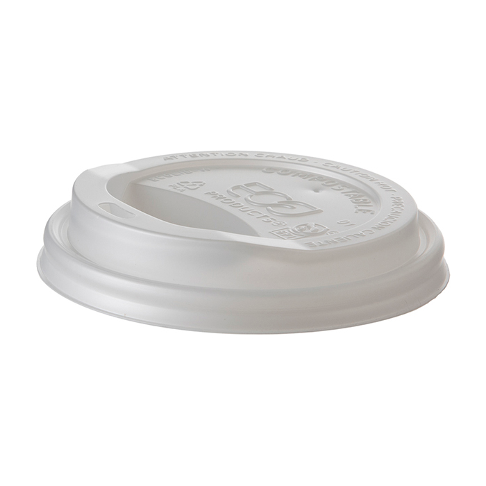 EcoLid Renewable & Compostable Hot Cup Lids, Fits 10-20oz Hot Cups