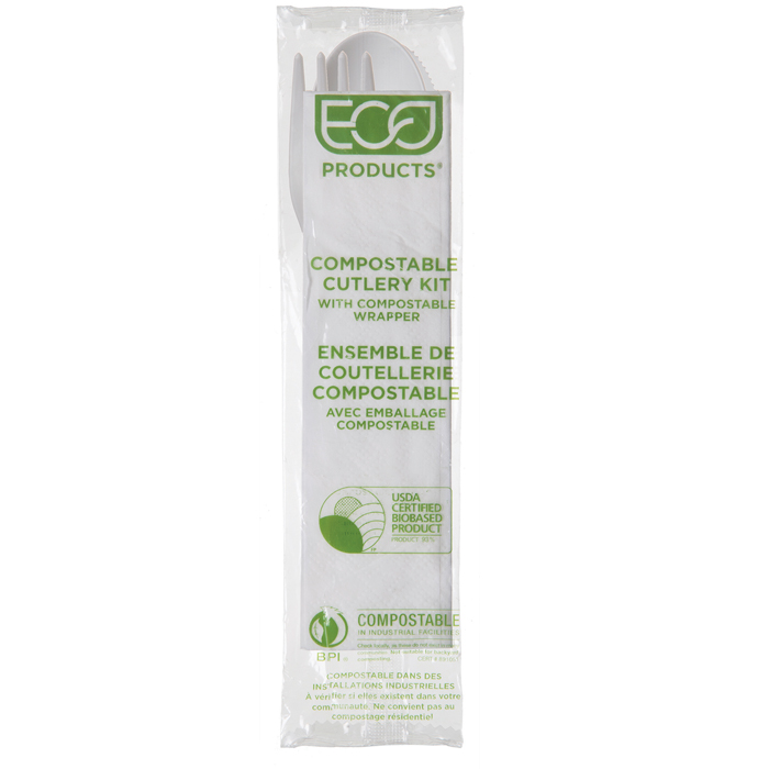 Plantware Renewable & Compostable Cutlery Kit - 6" — view 2