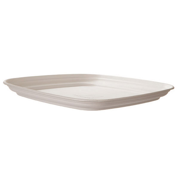 Vanguard™ Regalia™ Renewable & Compostable Sugarcane Trays – 14in — view 2