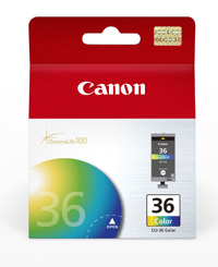 CARTUCHO CANON CLI-36 COLOR IP 100