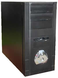 GABINETE ATX 2055-4HL-BK NEGRO 420W 24 PINES