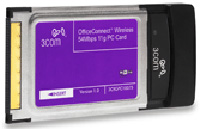 TARJETA DE RED PCCARD 3COM WIRELESS G 54 MBPS