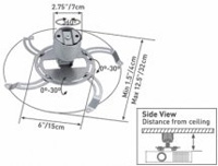 SOPORTE DE TECHO PARA VIDEOPROYECTOR ( 90)