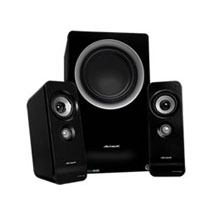 BOCINAS AXF-800 2.1 C/SUBWOOFER NEGRA ACTECK
