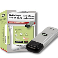 ADAPTADOR USB WIRELESS CONCEPTRONIC 54MBPS