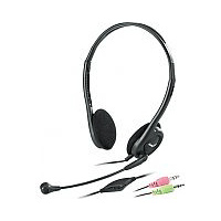 DIADEMA GENIUS HS-02C C/MIC. ESTILO CLASICO NEGRA