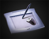 TABLA GENIUS G-PEN 8X6 GRIS, C/PLUMA Y MS INAL