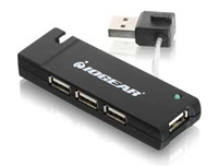 HUB 4 PTOS USB 2.0 NEGRO IOGEAR