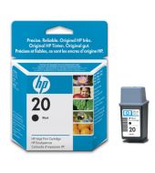 Cartuchos negros de inyeccion de tinta HP 20 (C6614NE)