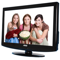 TELEVISOR LCD AOC 47  WIDESCREEN NEGRA L47H861
