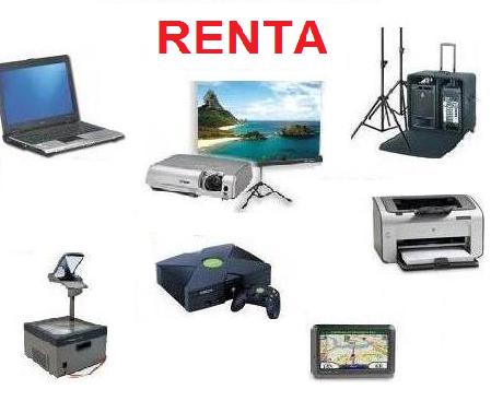 RENTA DE PROYECTORES, LAPTOPS, GPS Y EQUIPO