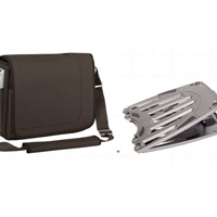 KIT-TARGUS (MALETIN VELOS CHOCOLATE C/AQUA + BASE)