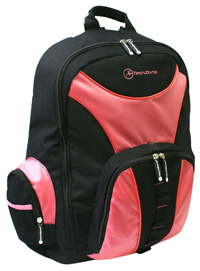 MOCHILA TECH ZONE DEPORTIVA 15.4  NEG/ROSA