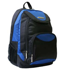MOCHILA TECH ZONE DEPORTIVO 15.4  AZUL/NEGRO
