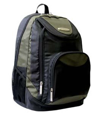 MOCHILA TECH ZONE DEPORTIVO 15.4  OLIVO/NEGRO