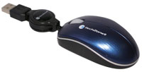 MINI MOUSE OPTICO TECH ZONE RETRACTIL AZUL