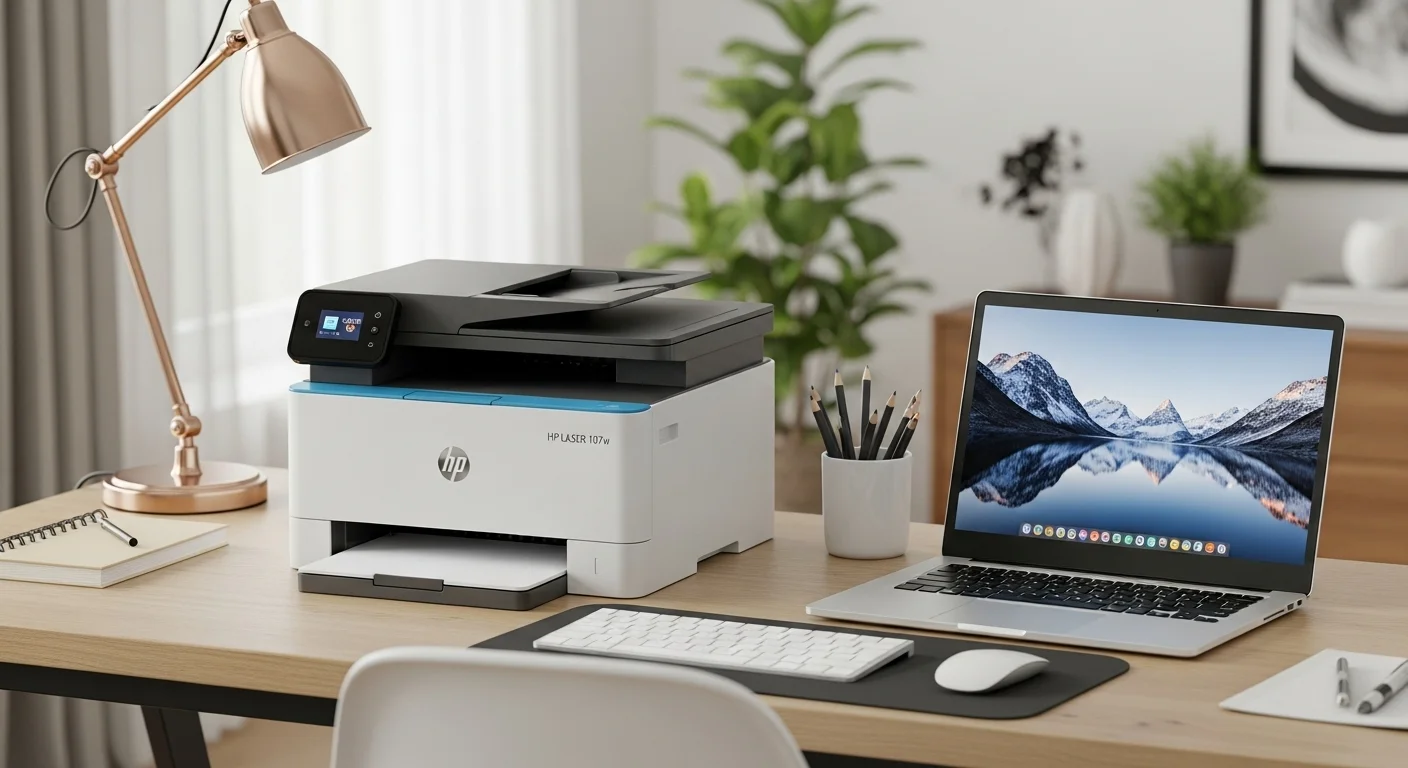 HP Laser 107: Desmitificando el Caballo de Batalla para Oficinas y Setups de Desarrollo