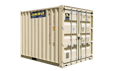 10-foot rental container