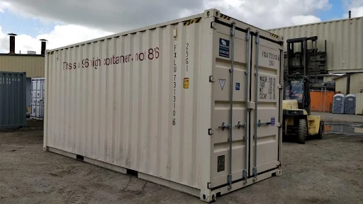 Our 20ft high-cube (9.5ft) storage container.