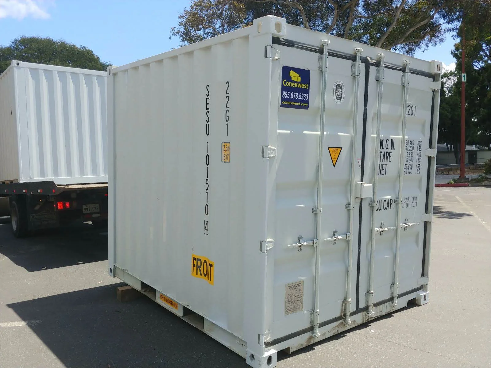 A 10ft shipping container