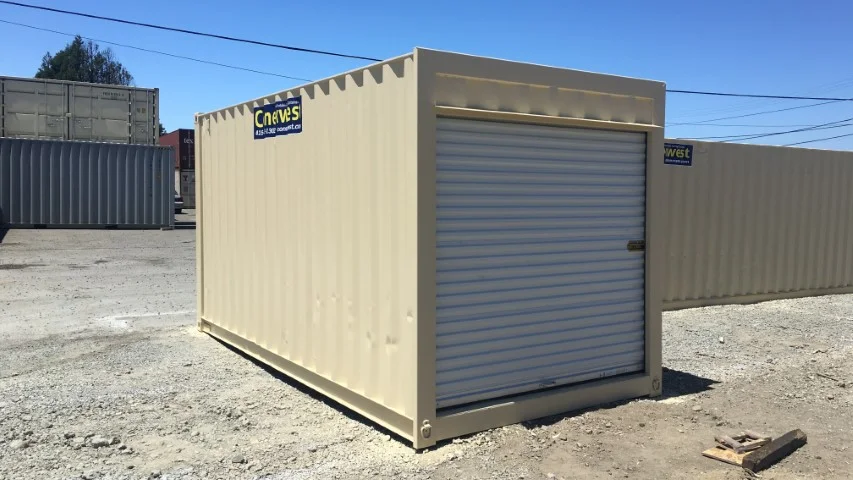 16ft Refurbished Standard Non-ISO Storage Container w/ Roll-Up Door