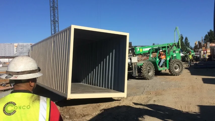 30ft walkway steel container for rent