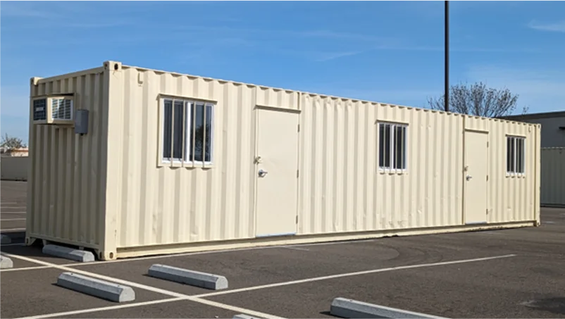 40-foot ground level container.