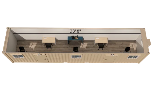 40ft High Cube (9.5ft) Storage Container with Doors on Both Ends