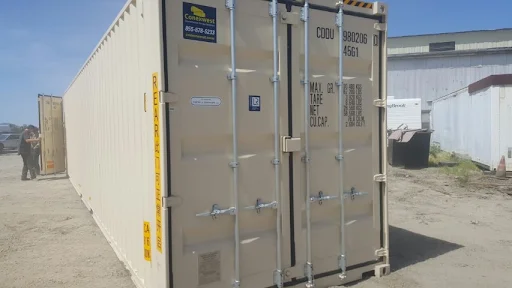 Our 40ft high cube storage container with doors on both ends