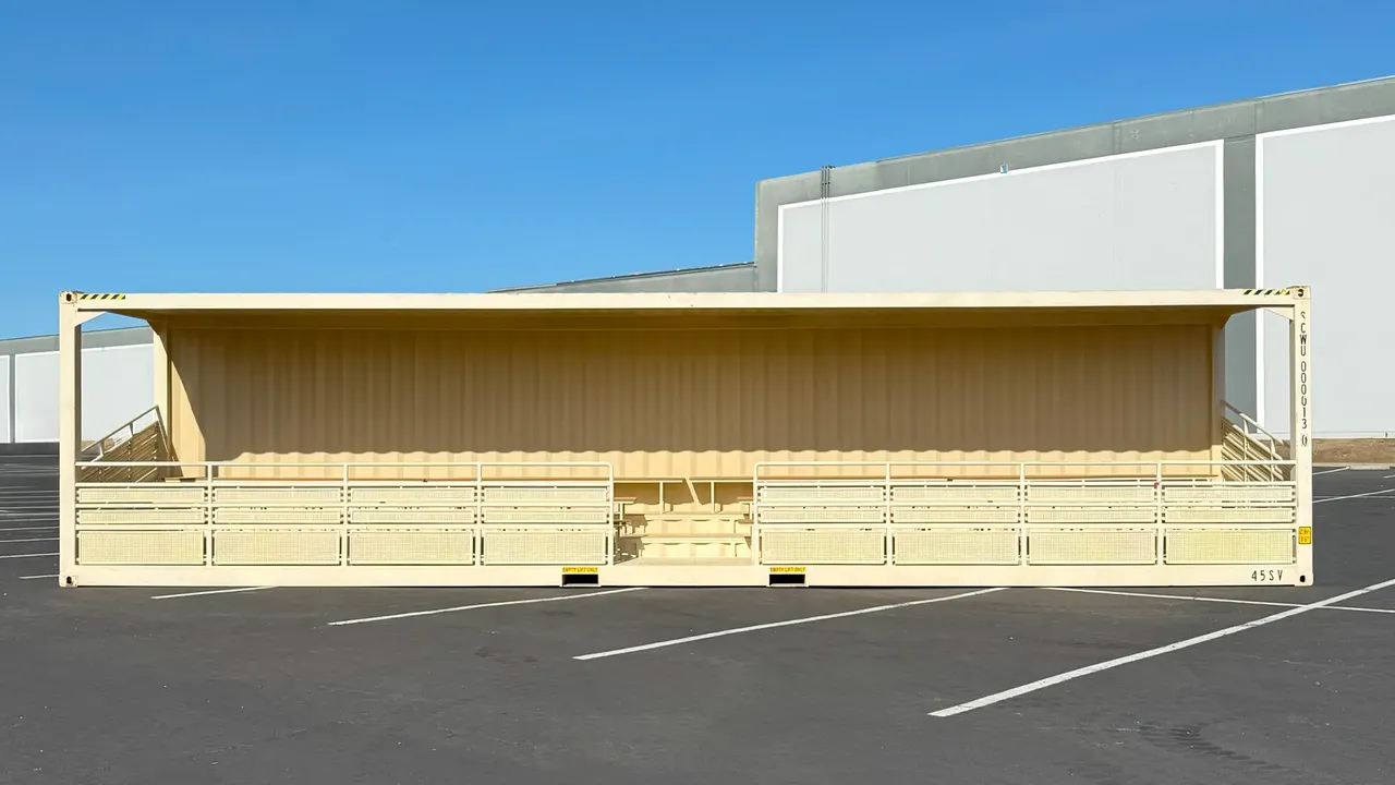 40ft New High Cube Bleacher Container