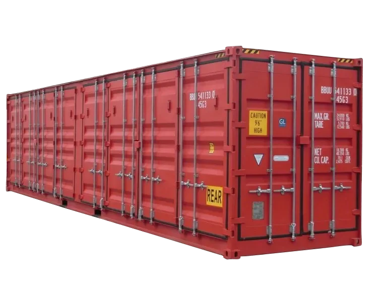 40ft New High Cube Open Side Shipping Container