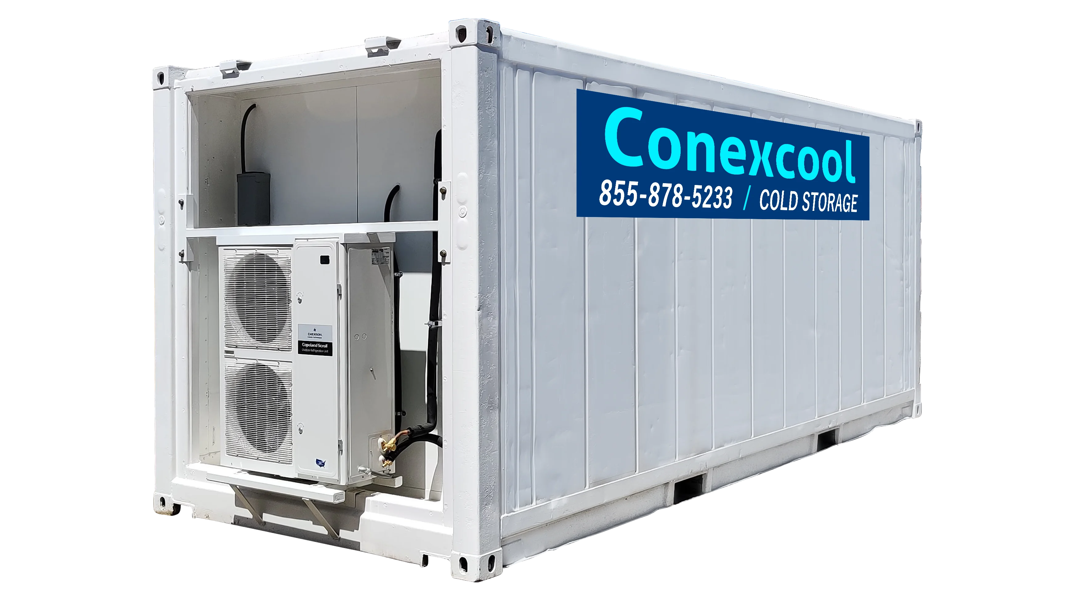 A 10ft Standard Storage Container on a construction site
