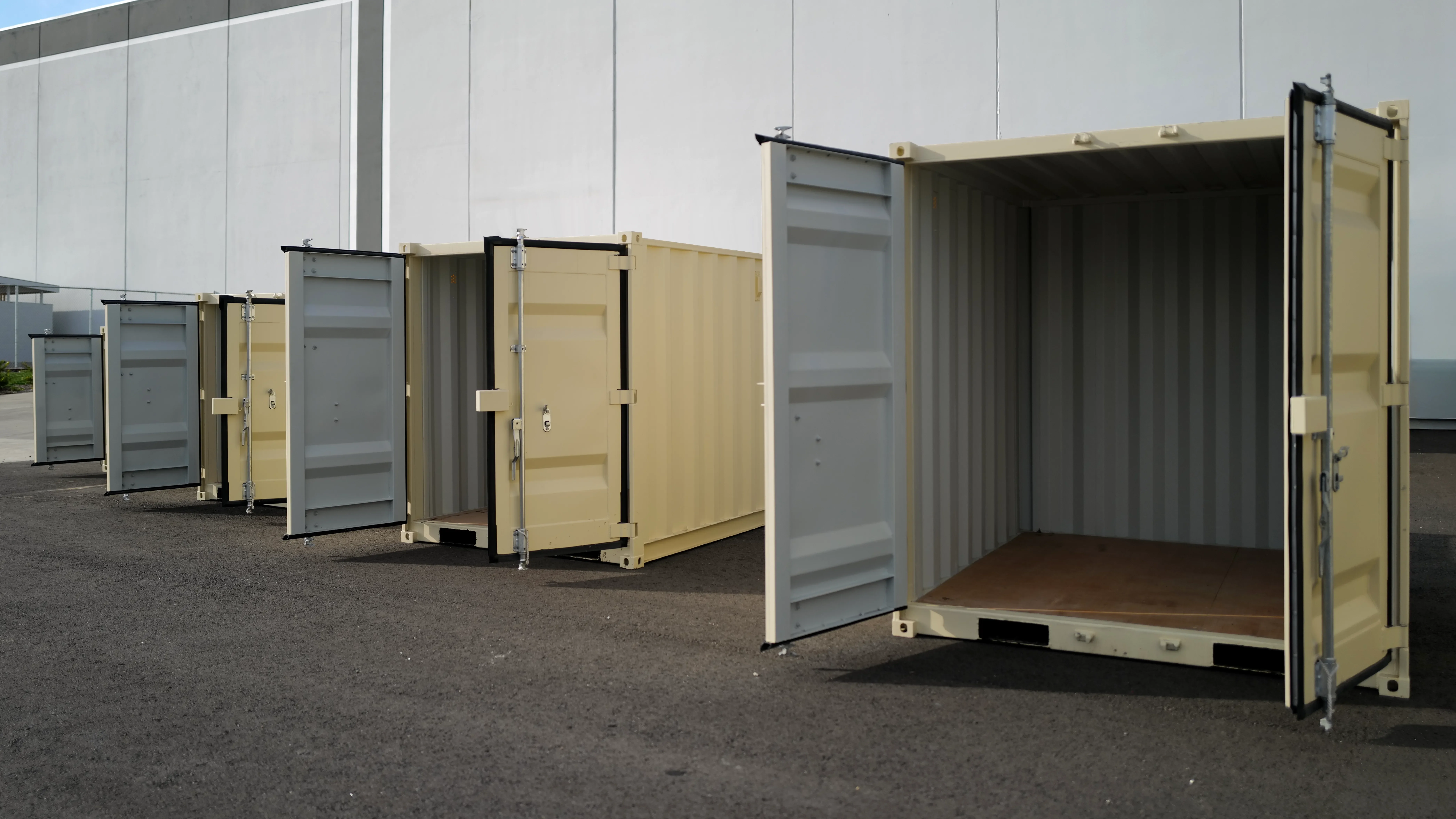40ft High Cube Open Side w/ Post Shipping Container