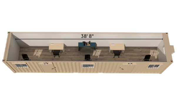 40ft ground level office container