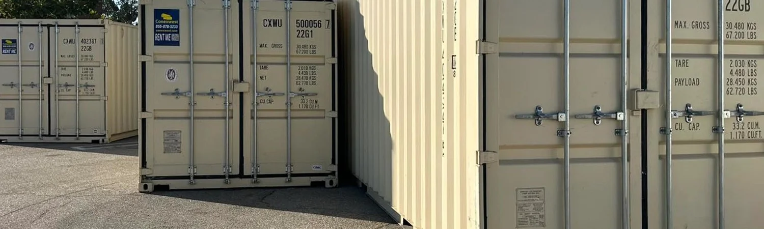 Conexwest yard and containers