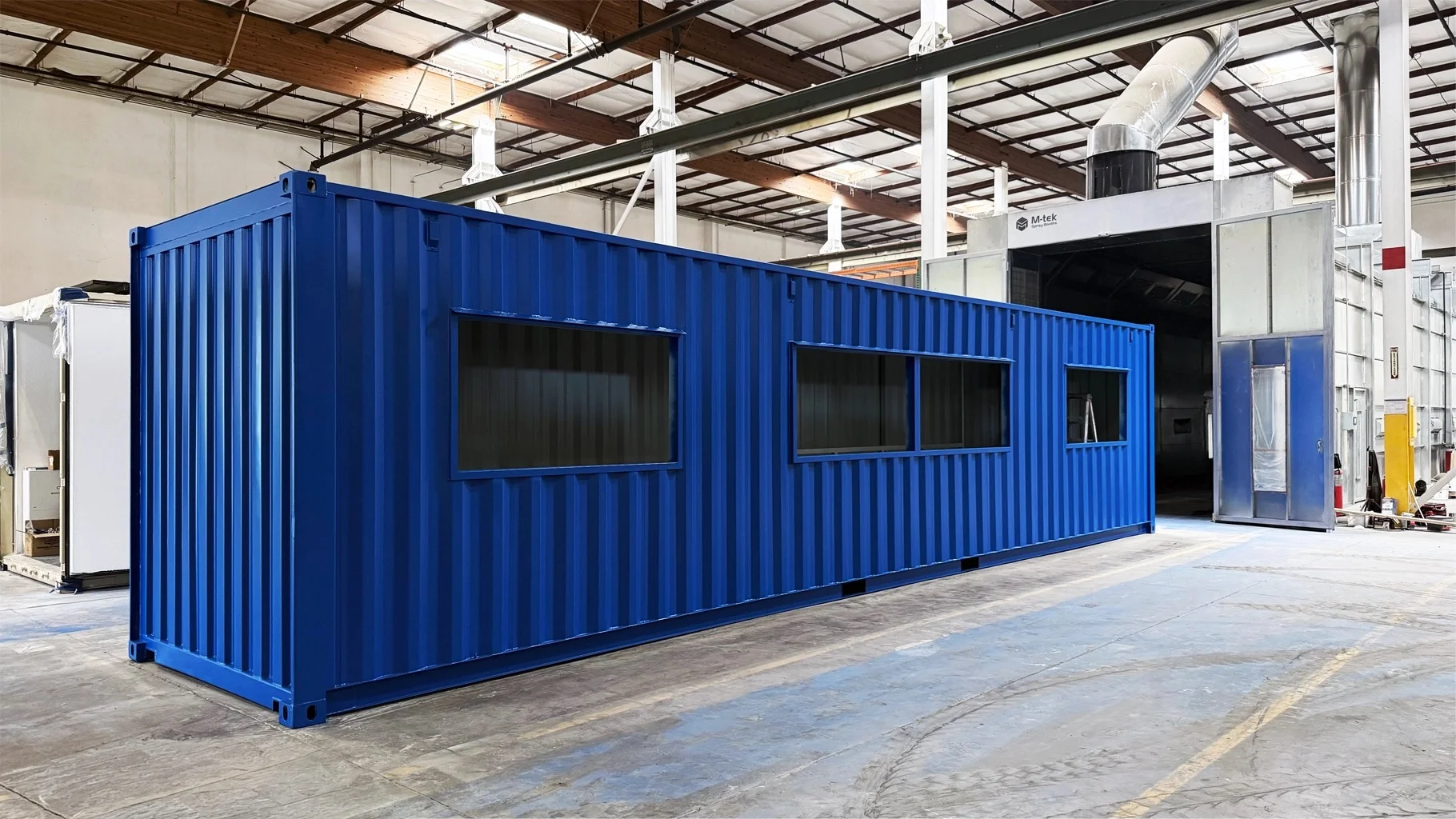 Blue modify container