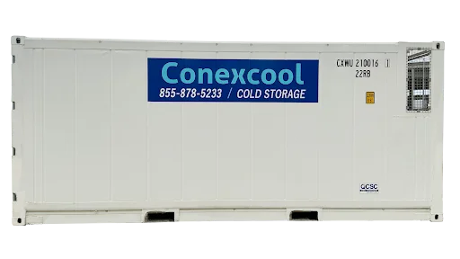 Conexwest has 20ft and 40ft reefer options for cold storage requirements.