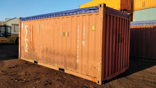 20ft open top shipping container for greenhouse conversion