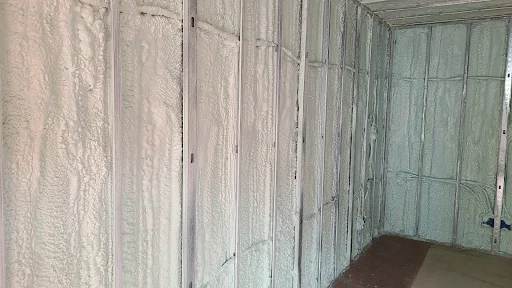 Spray foam insulation