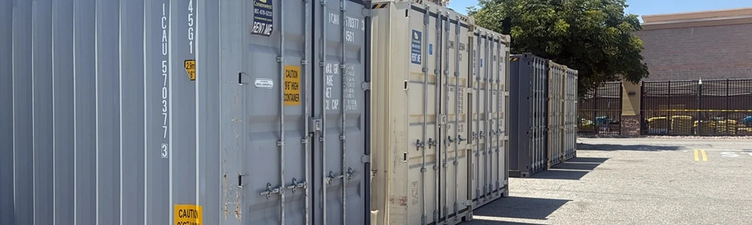 Conexwest yard and containers