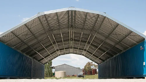 Gambrel roof style container kit